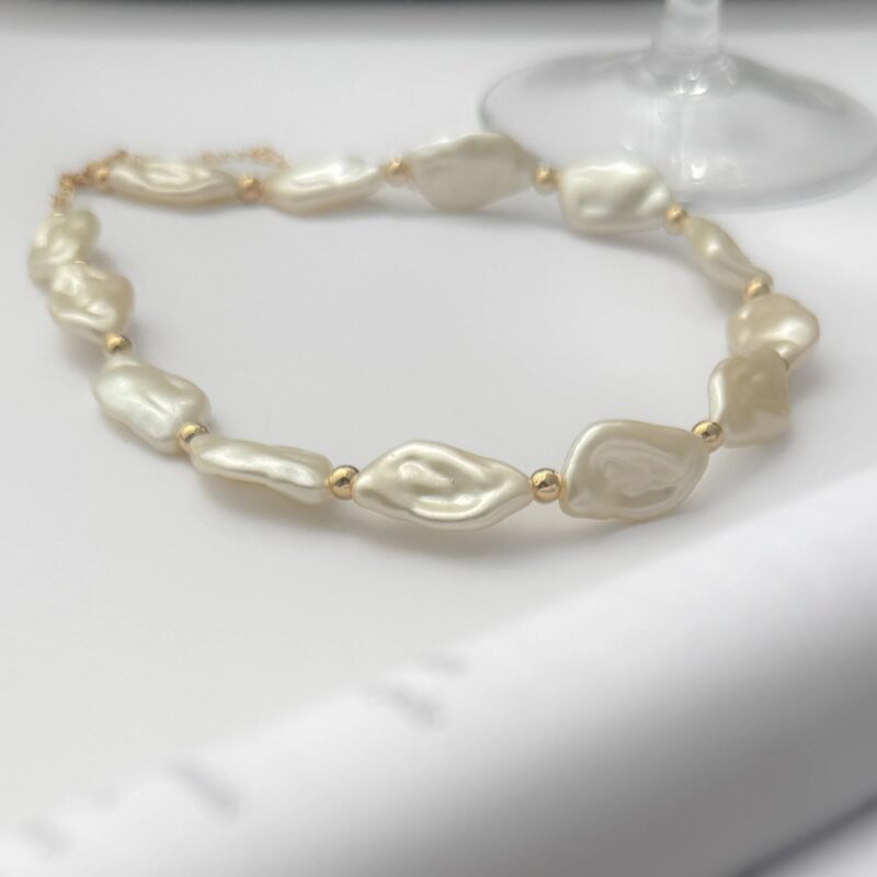 Choker pérola irregular