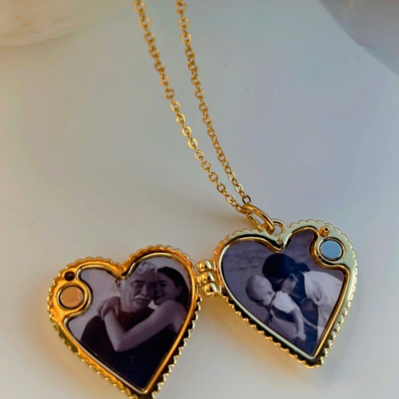 Relicário coração - Coleção amor de mãe