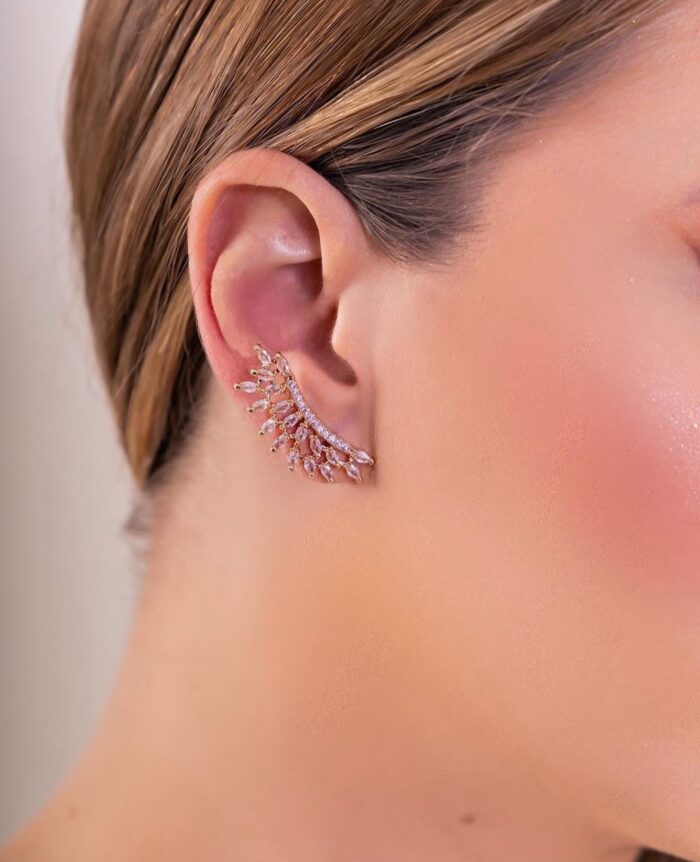 Brinco earcuff Claudia no dourado - Image 2