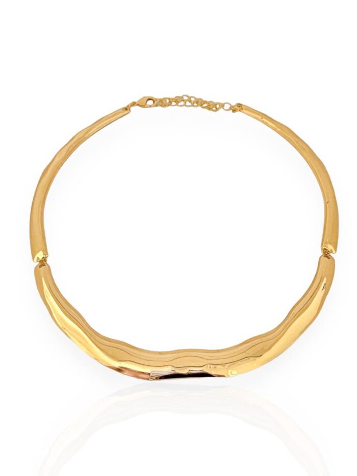 Choker orgânica dourada - Image 2