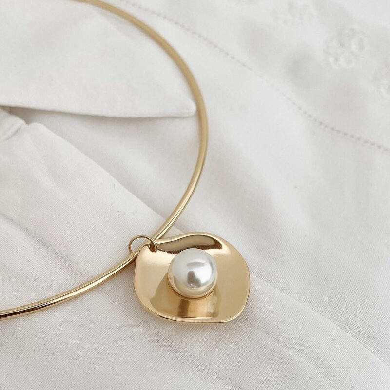 Choker aro pérola