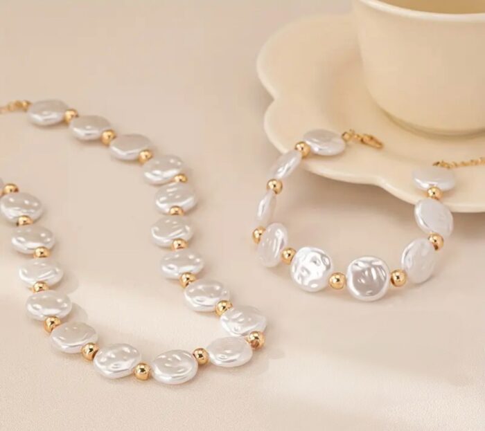 Pulseira pérola disforme