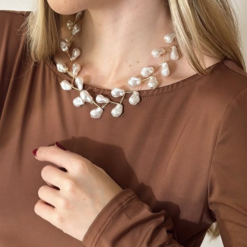 Colar pérola irregular