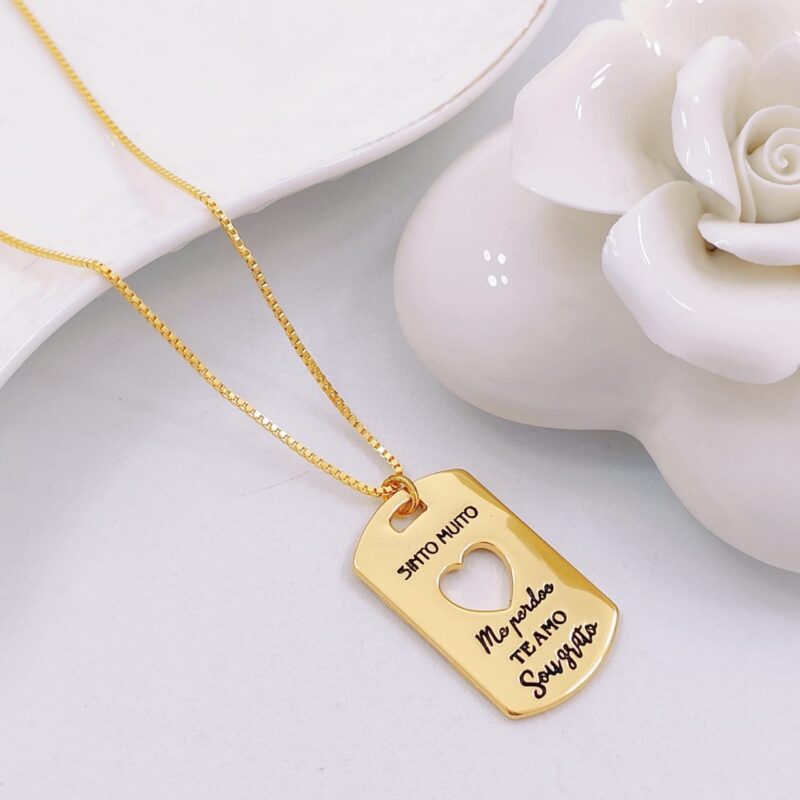 Colar folheado hoponopono