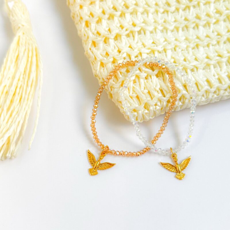 Pulseira cristal com Espírito Santo