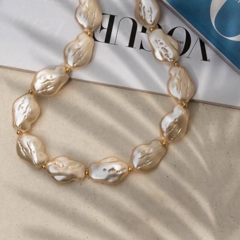 Choker pérola barroca