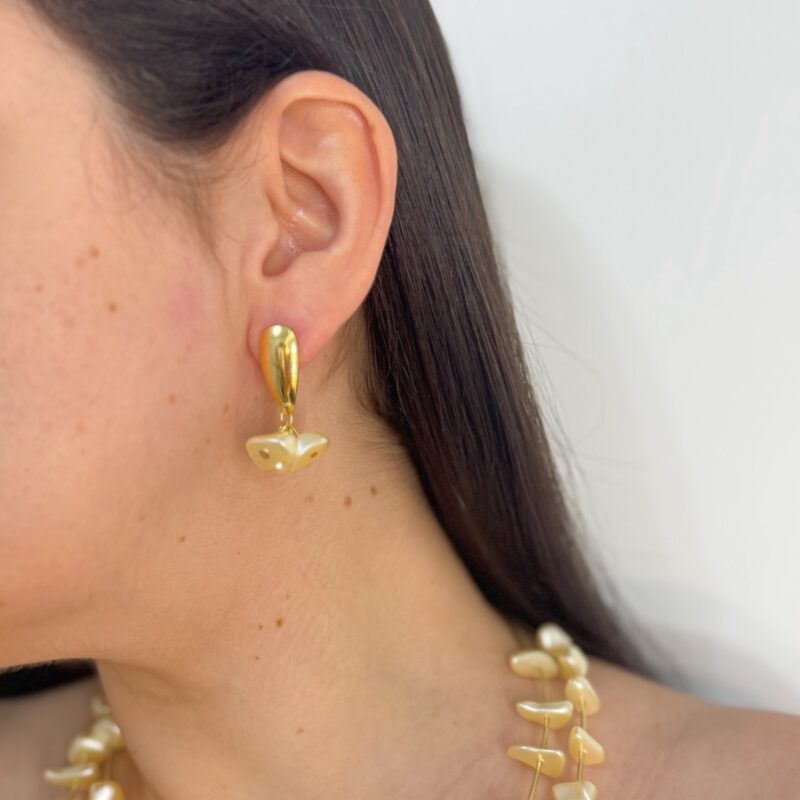 Brinco cascalho M pérola