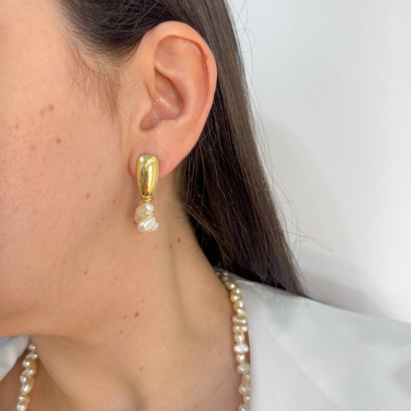 Brinco pérola orgânica