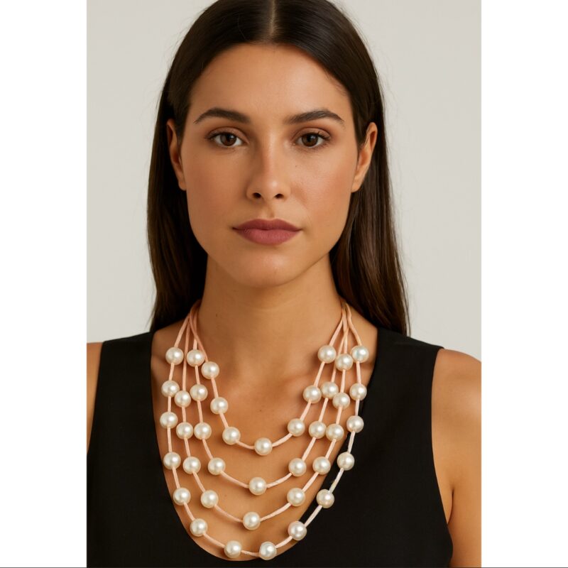 Colar pérola 4 voltas