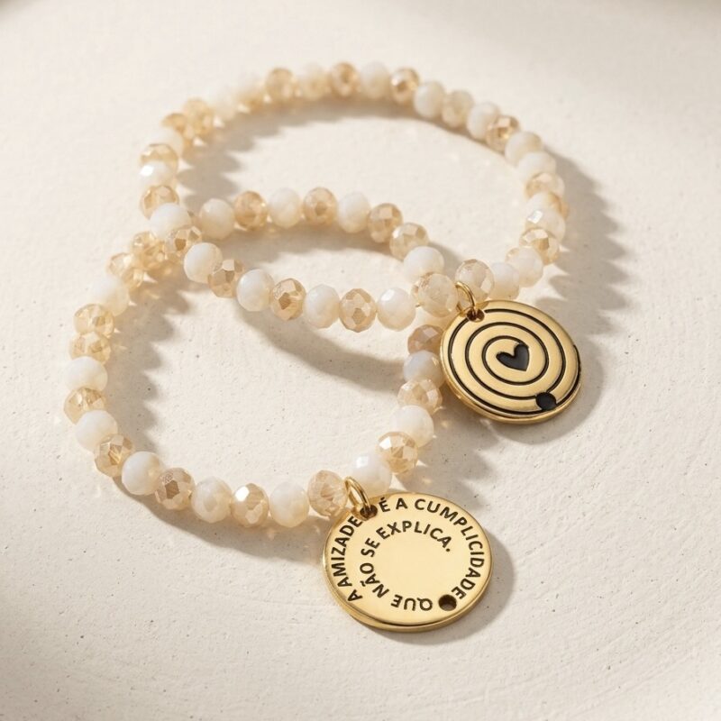 Pulseira da amizade de cristais