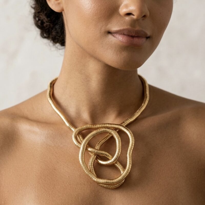 Colar várias formas no dourado