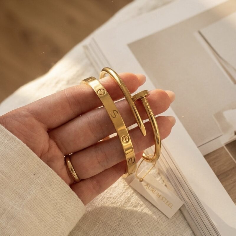 Bracelete cartier aço inox